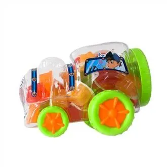 Små plastleksaker tåg bil med godis blandade kokos Jelly