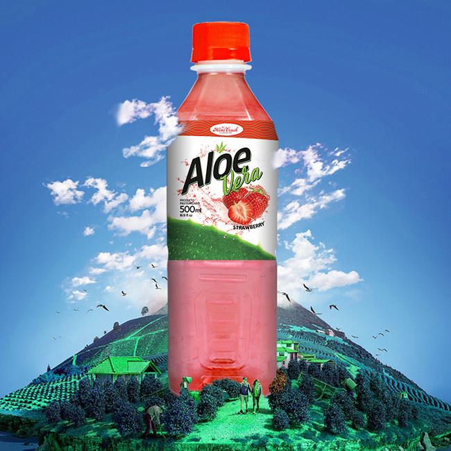 Frukt smak Aloe Dryck 500ml